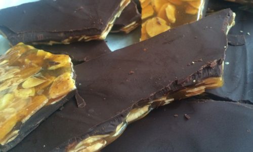 Almond Toffee Chocolate Bark Recipe
